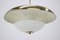 Bauhaus Brass Ufo Pendant, 1930s 2