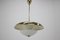 Bauhaus Brass Ufo Pendant, 1930s 4