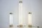 Glass & Brass Floor Lamps from Kamenicky Senov, 1960s, Set of 3 2