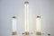 Glass & Brass Floor Lamps from Kamenicky Senov, 1960s, Set of 3, Image 2