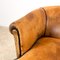Vintage Worn Sheep Leather Chair, Image 13