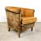 Vintage Worn Sheep Leather Chair 1