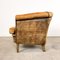 Vintage Worn Sheep Leather Chair 8