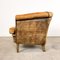 Vintage Worn Sheep Leather Chair, Image 8