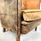 Vintage Worn Sheep Leather Chair 2