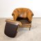 Vintage Worn Sheep Leather Chair 17