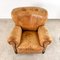 Antique Cognac Colored Sheep Leather Armchair, Image 7