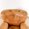 Antique Cognac Colored Sheep Leather Armchair, Image 8