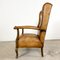 Antique Cognac Colored Sheep Leather Armchair with Worn Armrests 6