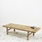 Large Antique Rustic Elm Coffee Table 1