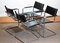 Mg5 Black Leather Dining or Office Chairs by Matteo Grassi, 1970s, Set of 4, Image 7
