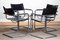 Mg5 Black Leather Dining or Office Chairs by Matteo Grassi, 1970s, Set of 4 11