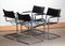 Mg5 Black Leather Dining or Office Chairs by Matteo Grassi, 1970s, Set of 4 2