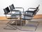 Mg5 Black Leather Dining or Office Chairs by Matteo Grassi, 1970s, Set of 4 5