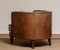 Brown Leather Art Deco Club Chair, 1950s 3