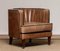 Brown Leather Art Deco Club Chair, 1950s 9