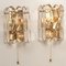 Palazzo Light Fixtures in Gilt Brass and Glass by J. T. Kalmar, 1970, Set of 7 20
