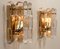 Palazzo Light Fixtures in Gilt Brass and Glass by J. T. Kalmar, 1970, Set of 7 18