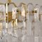 Palazzo Light Fixtures in Gilt Brass and Glass by J. T. Kalmar, 1970, Set of 7 6
