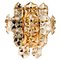 Large Gilt Brass Faceted Crystal Sconce from Kinkeldey, Image 1