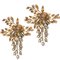 Gilt Metal Palm Tree Wall Sconces in the Style of Maison Jansen by Hans Kögl, 1960s, Set of 3, Image 8