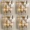 Palazzo Wall Light Fixtures in Gilt Brass and Glass by J. T. Kalmar, 1970s, Set of 2 2