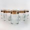 Clear Crystal Goblets with Gilded and Etched Band from Moser, Set of 6 12