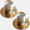 Rosenthal Andy Warhol Golden Angels Latte Macchiato Cup and Saucer, 1980s, Set of 2 3