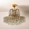 Five-Tiers Blown Glass and Brass Chandelier from Doria, 1960, Image 13