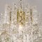 Five-Tiers Blown Glass and Brass Chandelier from Doria, 1960 6