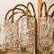 Fünf-stufiger Kronleuchter aus geblasenem Glas & Messing von Doria, 1960er 5