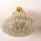 Five-Tiers Blown Glass and Brass Chandelier from Doria, 1960, Image 10