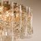 Five-Tiers Blown Glass and Brass Chandelier from Doria, 1960 8