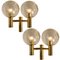 Three-Light Fixtures in the Style of Hans Agne Jakobsson, Sweden, 1960, Set of 3 14