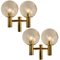 Three-Light Fixtures in the Style of Hans Agne Jakobsson, Sweden, 1960, Set of 3 13