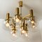 Three-Light Fixtures in the Style of Hans Agne Jakobsson, Sweden, 1960, Set of 3 6