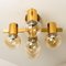 Brass and Glass Light Fixtures in the Style of Jacobsson, 1960s, Set of 2 7