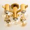 Brass and Glass Light Fixtures in the Style of Jacobsson, 1960s, Set of 2 6