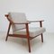 Dänischer Sessel aus Lelievre Samt, 1960er 12