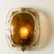 Brass and Brown Glass Hand Blown Murano Glass Wall Lights by J. Kalmar, Set of 2 8