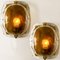 Brass and Brown Glass Hand Blown Murano Glass Wall Lights by J. Kalmar, Set of 2, Image 7