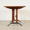 Teak Veneer Table with Metal Legs, Italy, 1960s 9