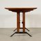 Teak Veneer Table with Metal Legs, Italy, 1960s 11