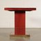 Table in Stained Wood, Brass and Cloth, 1980s 9