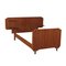 Single Bed Structure with Mahogany Veneer, Italy, 1960s 1