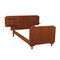 Single Bed Structure with Mahogany Veneer, Italy, 1960s, Image 1