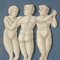 Neoclassical Decorative Element, The Three Graces Painting, 18th Century 3