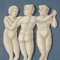 Neoclassical Decorative Element, The Three Graces Painting, 18th Century, Image 3