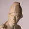 Male Bust with Parade Helmet in Carrara Marble, Italy, 17th Century 3