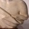 Male Bust with Parade Helmet in Carrara Marble, Italy, 17th Century 8